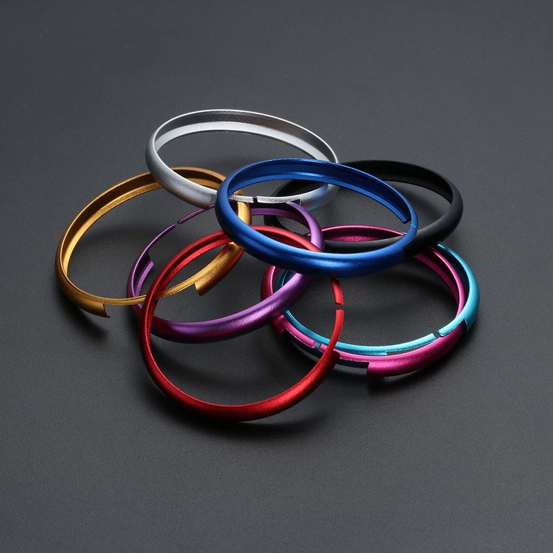 Alumīnija sakausējuma atslēgas aizsarggredzena atslēgas vāka apdares ķēde BMW Mini Cooper Clubman Countryman Key Shell automašīnas aksesuāram