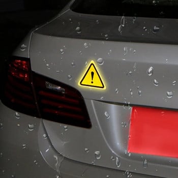 Αυτοκόλλητο προειδοποιητικό ανακλαστικό τρίγωνο αυτοκινήτου Αυτοκόλλητο ασφαλείας πίσω ουράς αμαξώματος Αυτοκόλλητο Αυτοκίνητο Διακόσμηση μοτοσικλέτας Αξεσουάρ αυτοκόλλητων
