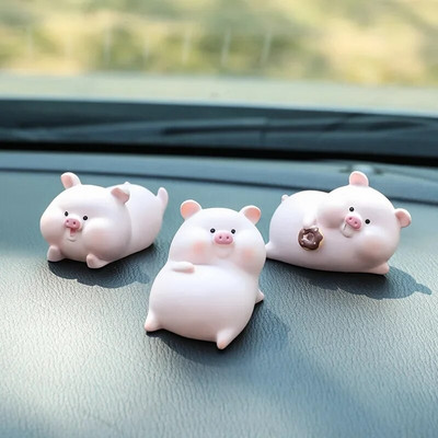 Cute Cartoon Pig Car Decoration Creative Female Car Center Console Car Εσωτερικό ταμπλό Διακόσμηση Αξεσουάρ αυτοκινήτου