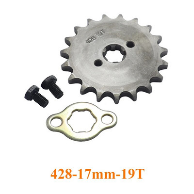 Priekšējais dzinējs 428# 17mm 10T-19T zobrats priekš KAYO BSE SSR SDG Dirt Pit Bike ATV Quad Go Kart mopēda bagija motorollera motociklam