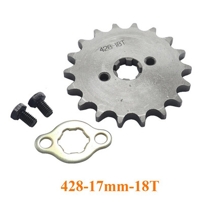 Priekšējais dzinējs 428# 17mm 10T-19T zobrats priekš KAYO BSE SSR SDG Dirt Pit Bike ATV Quad Go Kart mopēda bagija motorollera motociklam