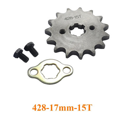 Priekšējais dzinējs 428# 17mm 10T-19T zobrats priekš KAYO BSE SSR SDG Dirt Pit Bike ATV Quad Go Kart mopēda bagija motorollera motociklam