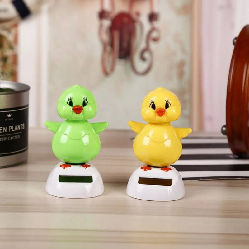 Karsti jauni saules enerģijas automobiļu interjera rotājumi Dzīvnieku lelles figūriņas Sway Shake Modelis Automobiļu paneļa apdare