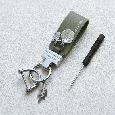 Jauns modes lapu piekariņš atslēgu piekariņš PU ādas atslēgu piekariņš sievietēm vīriešiem Rokas virve Automašīnas atslēga Tālruņa piekariņa turētājs pārim dāvanu piekariņš
