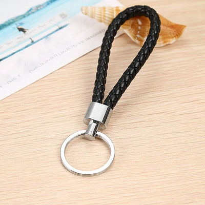 1PC PU ādas pīts, virves atslēgu piekariņš DIY soma kulons atslēgu piekariņu turētājs Atslēga Automašīnas atslēgu piekariņš vīriešiem Sievietēm Dāvanu rotaslietas