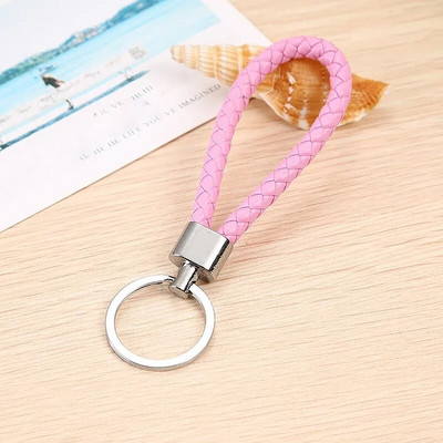 1PC PU ādas pīts, virves atslēgu piekariņš DIY soma kulons atslēgu piekariņu turētājs Atslēga Automašīnas atslēgu piekariņš vīriešiem Sievietēm Dāvanu rotaslietas