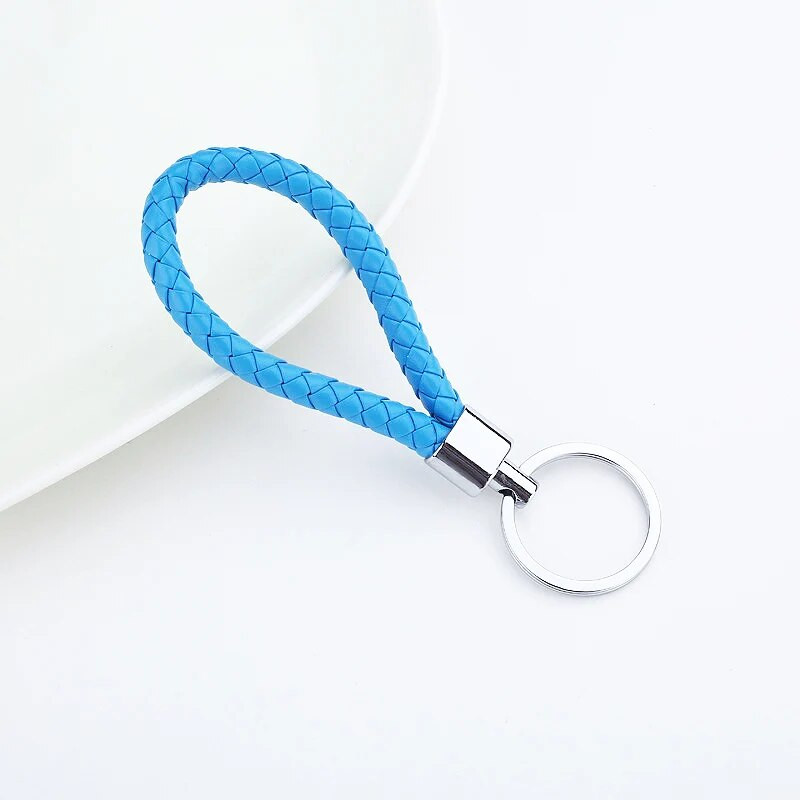 1 vnt PU odos pintos virvutės raktų pakabukas „pasidaryk pats“ krepšys, pakabukas, raktų pakabuko laikiklis, raktas, automobilio smulkmena, raktų pakabukas vyrams, moteriškos dovanos papuošalai