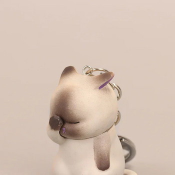 Νέο Creative Μπρελόκ Cat για Γυναίκες Άντρες Kawaii Μπρελόκ Μπρελόκ Τσάντα Στολίδι Κινούμενα σχέδια Μπρελόκ αυτοκινήτου Ζευγάρι Best Friend Κοσμήματα