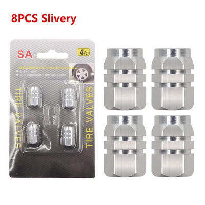 4/8GAB automobiļu riepu kāta vārstu vāciņi alumīnija sakausējuma automašīnu riteņu riepu vārsta loka kāta vāki gaisa putekļu ūdensnecaurlaidīgi automašīnām motocikliem