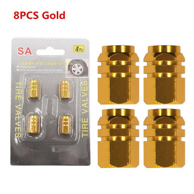 4/8GAB automobiļu riepu kāta vārstu vāciņi alumīnija sakausējuma automašīnu riteņu riepu vārsta loka kāta vāki gaisa putekļu ūdensnecaurlaidīgi automašīnām motocikliem