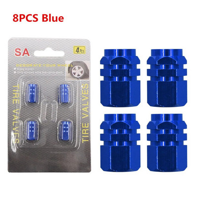 4/8GAB automobiļu riepu kāta vārstu vāciņi alumīnija sakausējuma automašīnu riteņu riepu vārsta loka kāta vāki gaisa putekļu ūdensnecaurlaidīgi automašīnām motocikliem