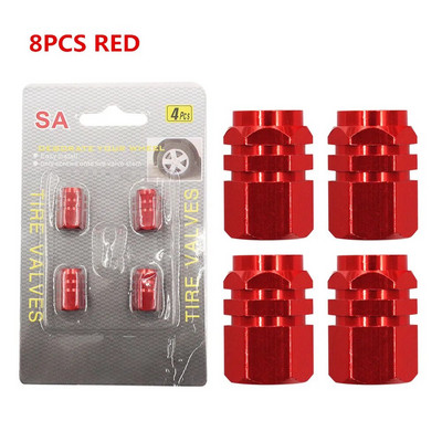 4/8GAB automobiļu riepu kāta vārstu vāciņi alumīnija sakausējuma automašīnu riteņu riepu vārsta loka kāta vāki gaisa putekļu ūdensnecaurlaidīgi automašīnām motocikliem