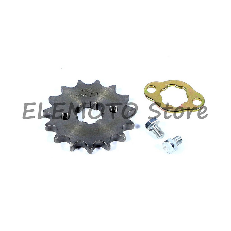 45# 428 15T zobs, 20 mm zobrata motociklu piederumi, ķēdes zobrats Dzinēja ķēdes zobrats