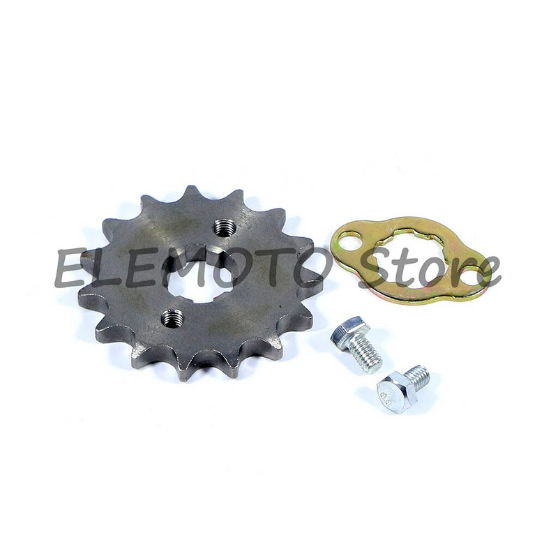 45# 428 15T zobs, 20 mm zobrata motociklu piederumi, ķēdes zobrats Dzinēja ķēdes zobrats