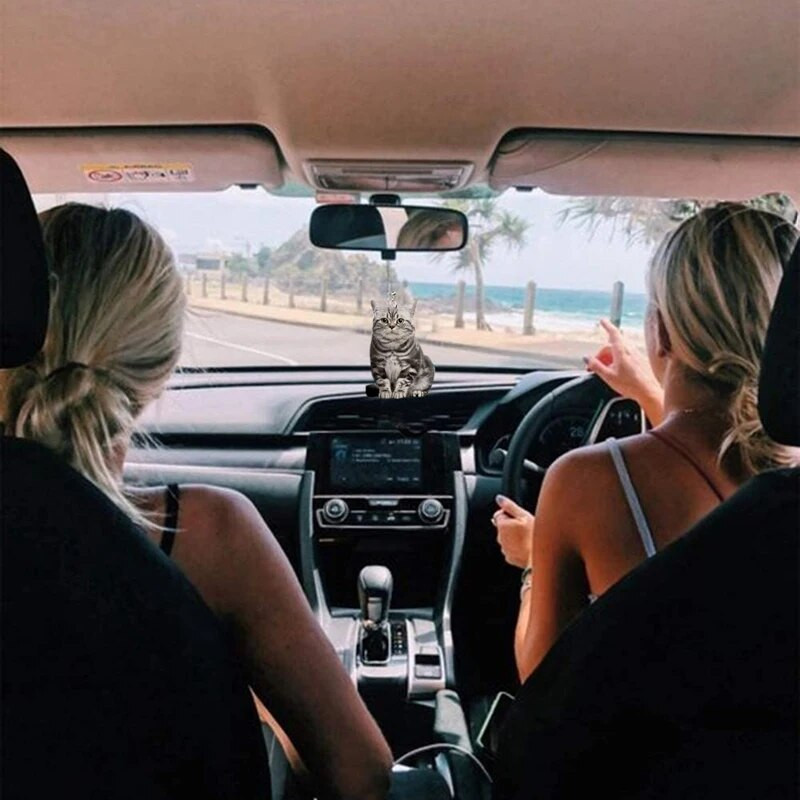 Kiik kassi auto ripats mini haru koera rippuv võlu, tahavaate peegel rippuv kaunistus võtmehoidja kaunistused auto ripatsid