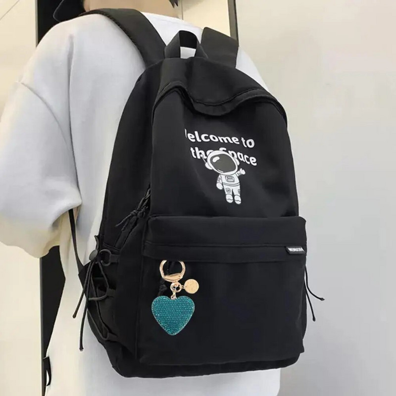 Atslēgu piekariņš Spīdīgs Pilnīgi Dzirkstošs Daudzfunkcionāls Atkārtoti lietojams Dāvanu Aksesuāri Metāla Sirds formas Auto Atslēgu Piekariņš Rokassomu Kulons Atslēgu piekariņš f