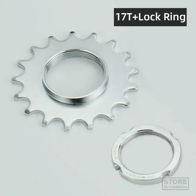 Deemount 13T/14T/15T/16T/17T/18T fikseeritud käiguga ühekiiruseline jalgrattaratta hammasratas ja lukustusrõngas Fixie Track rattarummu jaoks