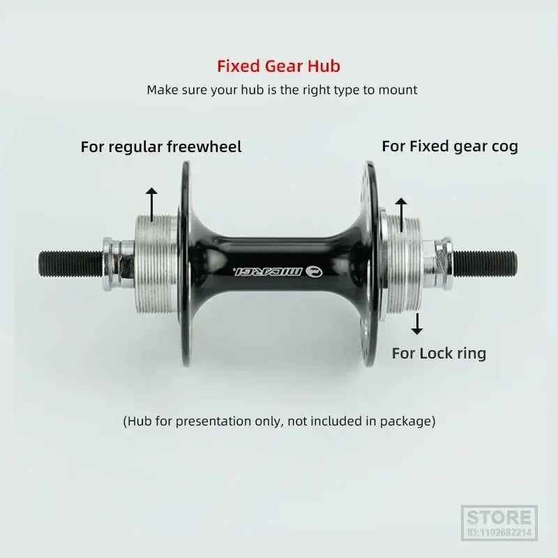 Deemount 13T/14T/15T/16T/17T/18T Σταθερά γρανάζια τροχού ποδηλάτου μίας ταχύτητας Γρανάζια & κλείδωμα για Fixie Track Bike Hub