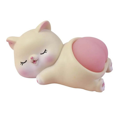 1vnt Katės galvutė PVC drebanti mielos figūrėlės Automobilių biuro namų papuošalai Lėlės Animacinių filmų dekoracijos Automobilių interjero priedai Automobilių papuošalai