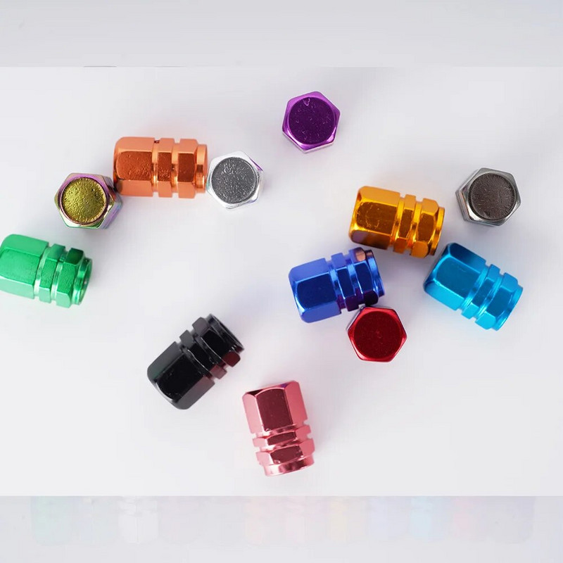 Kapice ventila za gume Ukrasne gume Dodaci Aluminijske legure Bradavice Kapice kotača za automobile Motocikli Poklopci za bicikle otporni na prašinu