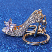 Kõrge kontsaga kingad võtmehoidja Rhinestone kristallist kinga ripats auto võtmehoidja kott võtmehoidja Boutique Kingitus dekoratiivne sulam naistele trendikas
