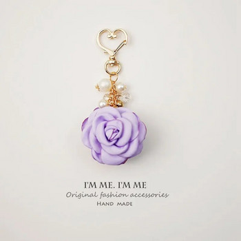 Πανί Τριαντάφυλλο Μεγάλο Λουλούδι Μπρελόκ αυτοκινήτου Τσάντα Κρεμαστό Γυναικείο Δημιουργικό Δώρο Τσάντα Κρεμαστό Μπρελόκ