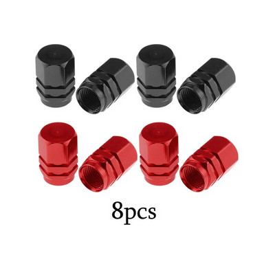 4-16 gab. Sudraba krāsas automašīnu riepu vārsta kātu vāciņš, riepas stila riepas vārsta vāciņš Alumīnija riepas riteņa kāta gaisa vārsta vāciņš ASV Schrader