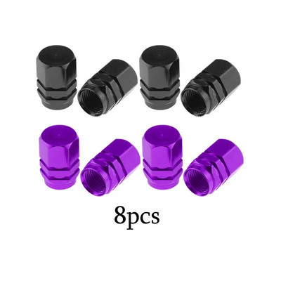 4-16 gab. Sudraba krāsas automašīnu riepu vārsta kātu vāciņš, riepas stila riepas vārsta vāciņš Alumīnija riepas riteņa kāta gaisa vārsta vāciņš ASV Schrader