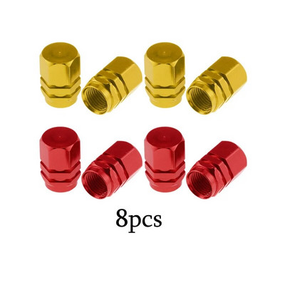 4-16 gab. Sudraba krāsas automašīnu riepu vārsta kātu vāciņš, riepas stila riepas vārsta vāciņš Alumīnija riepas riteņa kāta gaisa vārsta vāciņš ASV Schrader