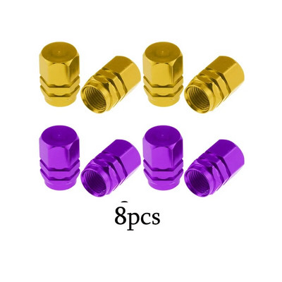 4-16 gab. Sudraba krāsas automašīnu riepu vārsta kātu vāciņš, riepas stila riepas vārsta vāciņš Alumīnija riepas riteņa kāta gaisa vārsta vāciņš ASV Schrader