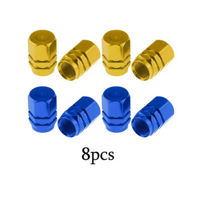 4-16 gab. Sudraba krāsas automašīnu riepu vārsta kātu vāciņš, riepas stila riepas vārsta vāciņš Alumīnija riepas riteņa kāta gaisa vārsta vāciņš ASV Schrader