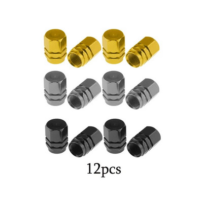 4-16 gab. Sudraba krāsas automašīnu riepu vārsta kātu vāciņš, riepas stila riepas vārsta vāciņš Alumīnija riepas riteņa kāta gaisa vārsta vāciņš ASV Schrader