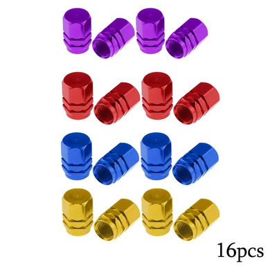 4-16 gab. Sudraba krāsas automašīnu riepu vārsta kātu vāciņš, riepas stila riepas vārsta vāciņš Alumīnija riepas riteņa kāta gaisa vārsta vāciņš ASV Schrader