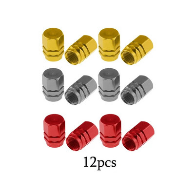 4-16 gab. Sudraba krāsas automašīnu riepu vārsta kātu vāciņš, riepas stila riepas vārsta vāciņš Alumīnija riepas riteņa kāta gaisa vārsta vāciņš ASV Schrader