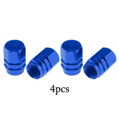 4-16 gab. Sudraba krāsas automašīnu riepu vārsta kātu vāciņš, riepas stila riepas vārsta vāciņš Alumīnija riepas riteņa kāta gaisa vārsta vāciņš ASV Schrader