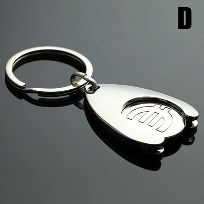 1tk võtmehoidja metallist alumiiniumsulamist must Ostukorv Token Võtmehoidja Aksessuaarid Dekoratsioon Auto võtmehoidja konks võtmehoidja personaalne