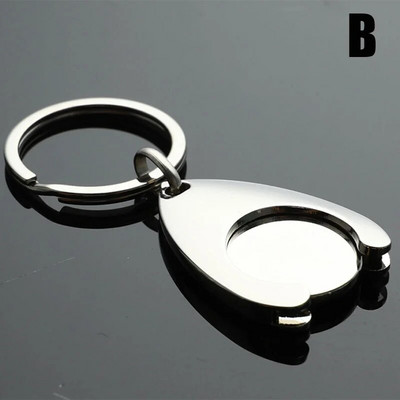 1tk võtmehoidja metallist alumiiniumsulamist must Ostukorv Token Võtmehoidja Aksessuaarid Dekoratsioon Auto võtmehoidja konks võtmehoidja personaalne