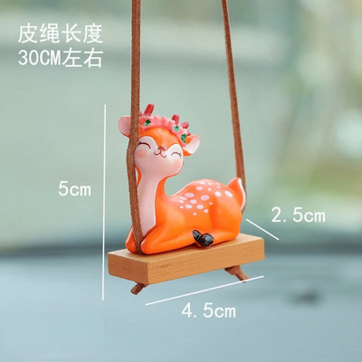 Sika Deer Car Διακοσμητικό καθρέφτη Κρεμαστά στολίδια Αυτοκίνητα Εσωτερικά Αυτοκίνητα Αξεσουάρ Δώρο