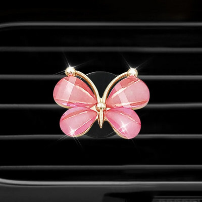 Autóillat Légfrissítő Auto Decor Automobiles Diffúzor aroma klip gyémántokkal Solid Sexy Lip Print Rúzs Pillangó