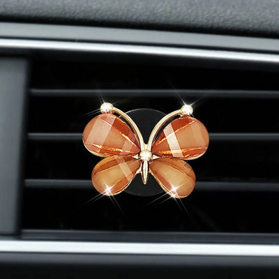 Autóillat Légfrissítő Auto Decor Automobiles Diffúzor aroma klip gyémántokkal Solid Sexy Lip Print Rúzs Pillangó