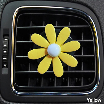 Automašīnas gaisa izplūdes atvere Ziedu rotājumi Eleganti Dropship Gaisa Smaržas Vent Clip Automašīnu piederumi Salona plastmasas gaisa atsvaidzinātājs