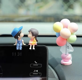 Аксесоари за декорация на кола Сладка анимационна целувка Двойки Орнамент Авто интериор Аксесоари за табло за момичета Подаръци