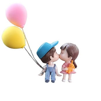 Аксесоари за декорация на кола Сладка анимационна целувка Двойки Орнамент Авто интериор Аксесоари за табло за момичета Подаръци