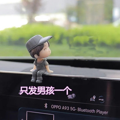 Αξεσουάρ διακόσμησης αυτοκινήτου Χαριτωμένα κινούμενα σχέδια Kiss ζευγάρια Στολίδι Auto εσωτερικό ταμπλό Αξεσουάρ για κορίτσια Δώρα