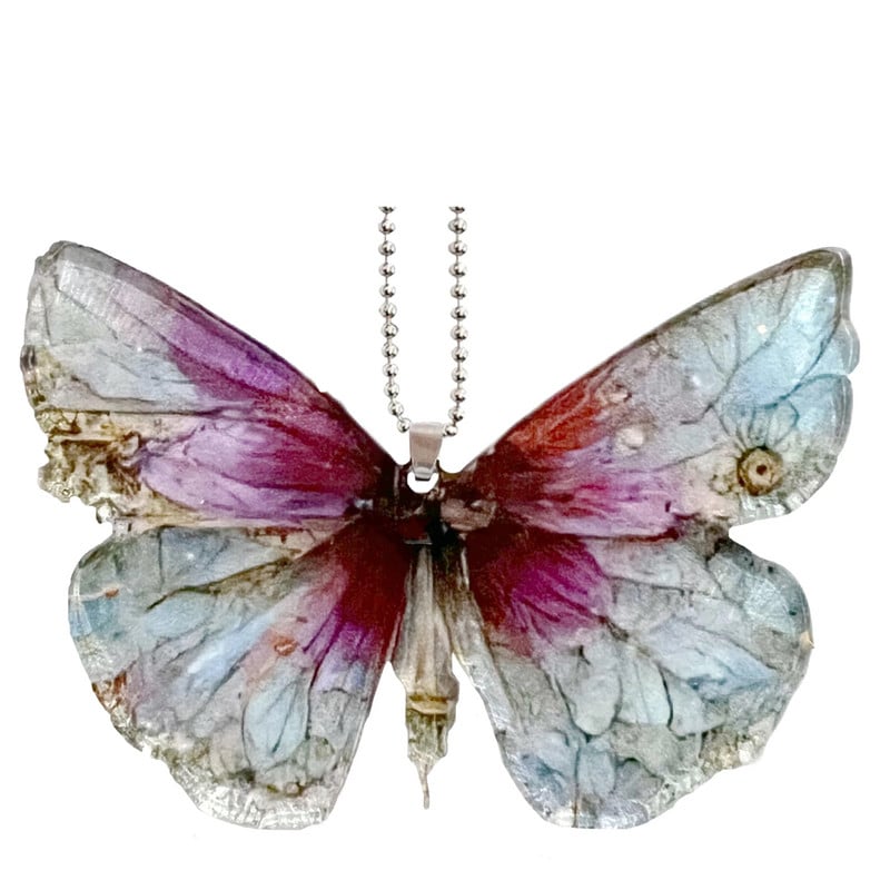 Ασύμμετρο μενταγιόν πεταλούδα, Διακόσμηση με μενταγιόν με δημιουργική αισθητική καθρέφτη αυτοκινήτου, μενταγιόν εορταστική διακόσμηση