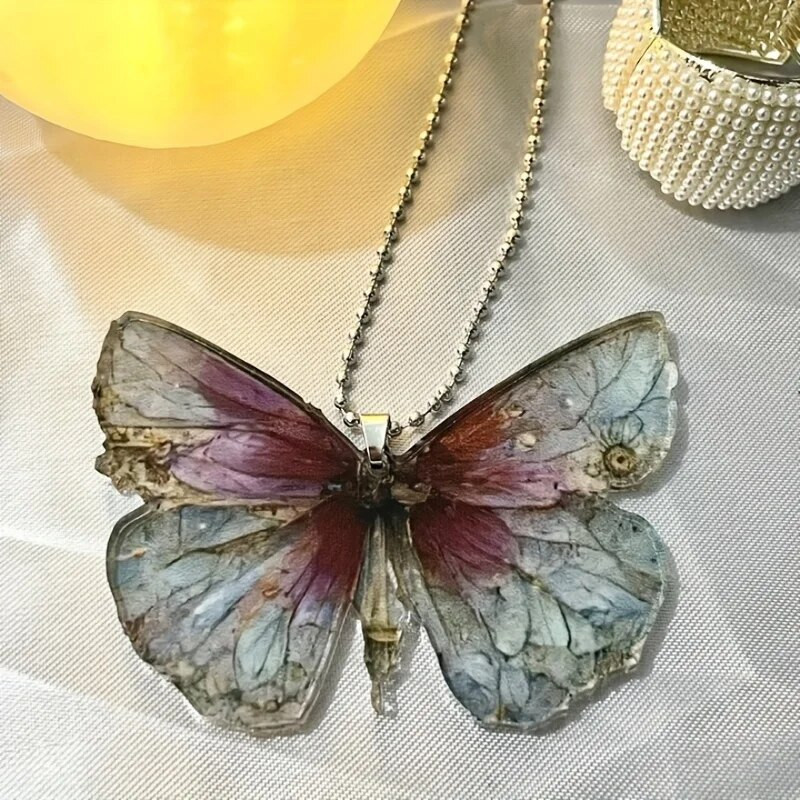 Ασύμμετρο μενταγιόν πεταλούδα, Διακόσμηση με μενταγιόν με δημιουργική αισθητική καθρέφτη αυτοκινήτου, μενταγιόν εορταστική διακόσμηση