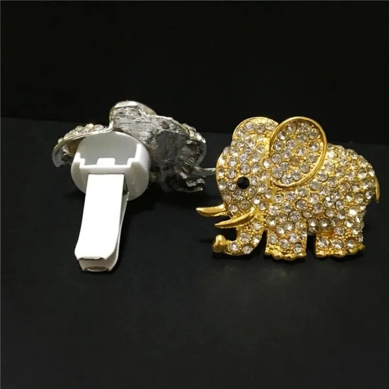Bling Elephant Car Gaisa Kondicionieris Gaisa Izplūdes Smaržas Clip Auto Smaržas Gaisa Atsvaidzinātājs Diamond Elephant Auto Interjera Apdare