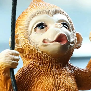Δημιουργικό κρεμαστό κόσμημα αξεσουάρ αυτοκινήτου χαριτωμένος μαϊμού καθρέφτης αυτοκινήτου μενταγιόν εσωτερικής διακόσμησης αυτοκινήτου