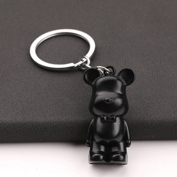 Νέο δημιουργικό κράμα ψευδαργύρου Βίαια μπρελόκ για αρκούδα Εξαιρετικά χαριτωμένα στολίδια με κλειδί αυτοκινήτου Τσάντα κρεμαστό καρτούν Μπρελόκ δώρο