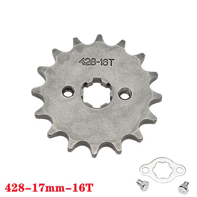 428# 17mm fogas első motor lánckerék 10 11 12 13 14 15 16 17 18 19T motorkerékpárhoz Dirt Pit Bike ATV Quad Go Kart Buggy Scooter